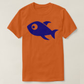 Blauer Fisch 16 T-Shirt (Design vorne)