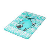 Blauer Fisch Bath Mat Badematte (Schrägansicht)