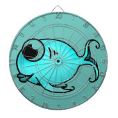 Blauer Fisch Dartscheibe (vorne)