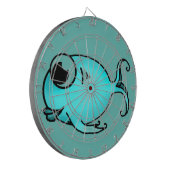 Blauer Fisch Dartscheibe (Vorderseite Links)