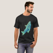 Blauer Fisch, Fisch T-Shirt (Vorne ganz)