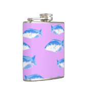 Blauer Fisch Flachmann (Rechts)