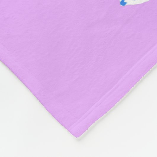 Blauer Fisch Fleecedecke (Ecke)