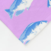 Blauer Fisch Fleecedecke (Ecke)