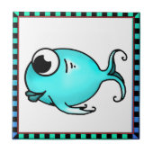 Blauer Fisch Fliese (Vorderseite)