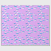 Blauer Fisch Geschenkpapier (Flach)
