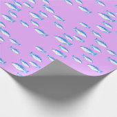 Blauer Fisch Geschenkpapier (Ecke)