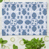 Blauer Fisch Geschirrtuch (Gefaltet)