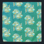 Blauer Fisch Halstuch<br><div class="desc">Blauer Fisch Bandana von ArtMuvz Illustration. Matching Blue Fish Bekleidung,  Fischen T - Shirt,  Fischer Geschenke.</div>