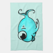 Blauer Fisch Handtuch (Vertikal)