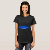 Blauer Fisch im Ozean T-Shirt (Vorne ganz)