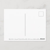 Blauer Fisch in Meeresalgen, Kunstautos Postkarte (Rückseite)