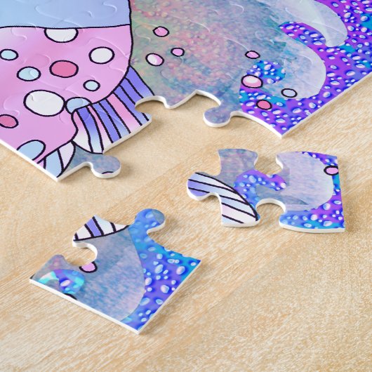 Blauer Fisch Jigsaw Puzzle (Seite)