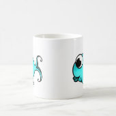 Blauer Fisch Kaffeetasse (Mittel)