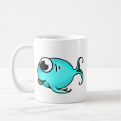 Blauer Fisch Kaffeetasse (Links)