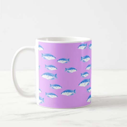 Blauer Fisch Kaffeetasse (Links)