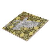 Blauer Fisch, Kakadus und Zitronen Fliese (Seite)