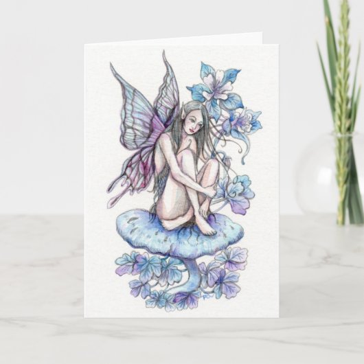 Blauer Fisch Karte (Vorderseite)