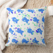 Blauer Fisch Kissen (Decke)