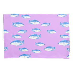 Blauer Fisch Kissenbezug