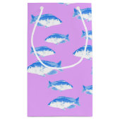 Blauer Fisch Kleine Geschenktüte (Rückseite)
