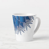 "Blauer Fisch" Kleine Tasse für Latte-Kaffee (Rechte Ecke)