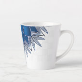 "Blauer Fisch" Kleine Tasse für Latte-Kaffee (Rechts)
