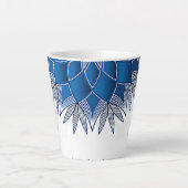 "Blauer Fisch" Kleine Tasse für Latte-Kaffee (Vorderseite)