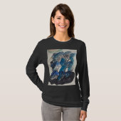 Blauer Fisch Langarm T-Shirt (Vorne ganz)
