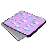 Blauer Fisch Laptopschutzhülle (Vorne Knopf)