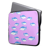Blauer Fisch Laptopschutzhülle (Vorderseite Links)