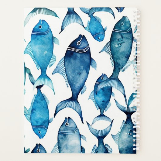 Blauer Fisch | Lehrer und Büro Planer (Rückseite)