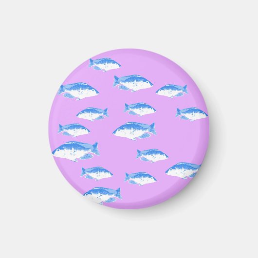 Blauer Fisch Magnet (Vorne)