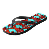 Blauer Fisch Männerflip Badesandalen (Schrägansicht)