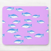 Blauer Fisch Mousepad (Vorne)