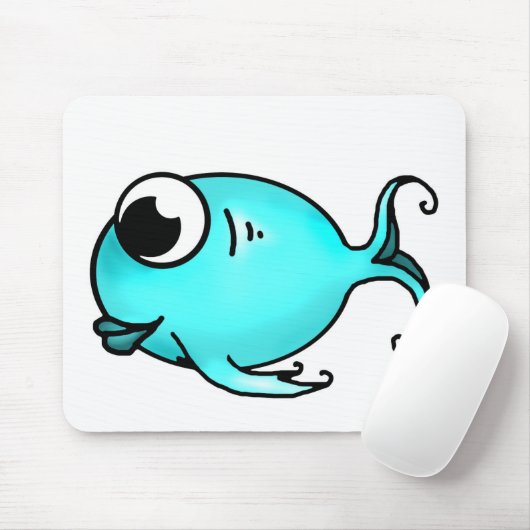 Blauer Fisch Mousepad (Mit Mouse)