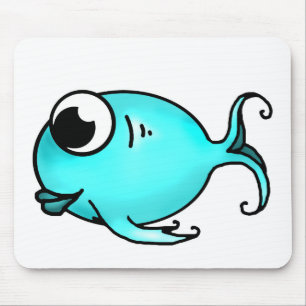 Blauer Fisch Mousepad