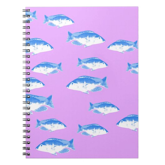 Blauer Fisch Notizblock (Vorderseite)