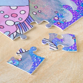 Blauer Fisch Puzzle (Seite)