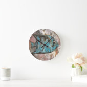 Blauer Fisch Runde Wanduhr (Zuhause)