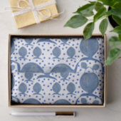 Blauer Fisch Seidenpapier (Geschenk)