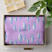 Blauer Fisch Seidenpapier (Geschenk)