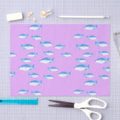 Blauer Fisch Seidenpapier (Handwerk)