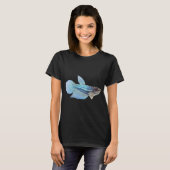 Blauer Fisch T-Shirt (Vorne ganz)