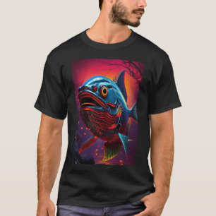 Blauer Fisch T-Shirt
