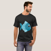 Blauer Fisch T-Shirt (Vorne ganz)