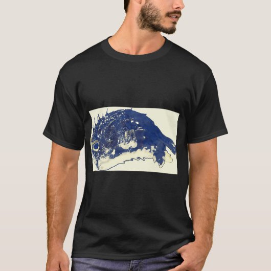 Blauer Fisch T-Shirt (Vorderseite)