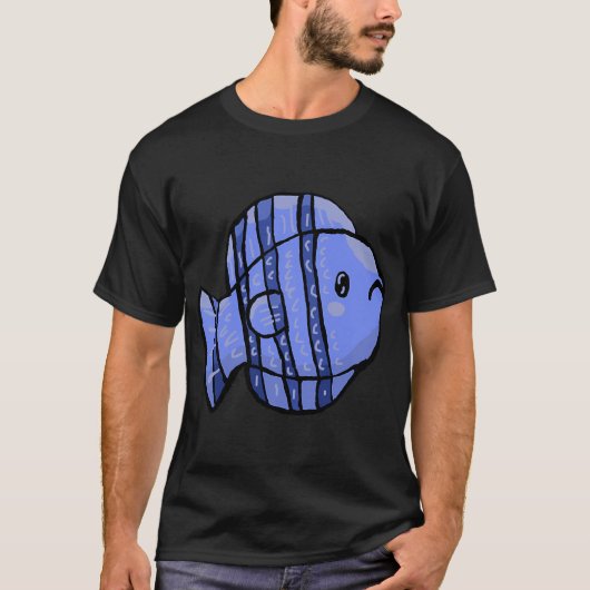 Blauer Fisch T-Shirt (Vorderseite)
