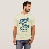 Blauer Fisch T-Shirt (Vorne ganz)