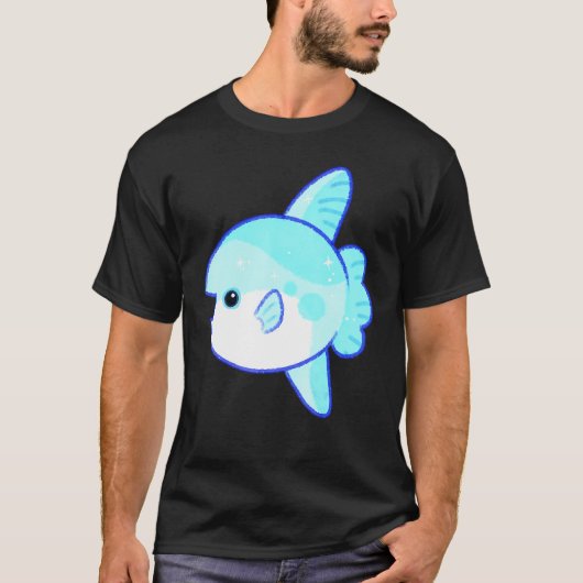 Blauer Fisch T-Shirt (Vorderseite)